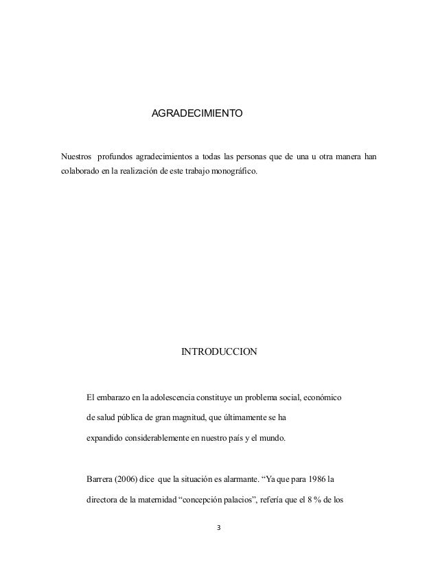 Embarazo Precoz Monografia