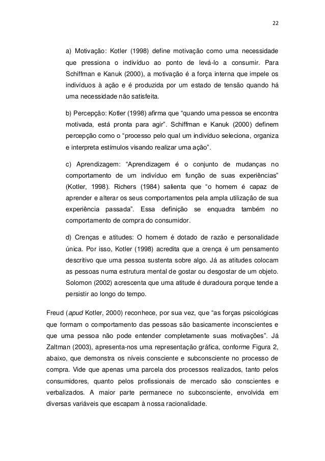 Monografia motivacao
