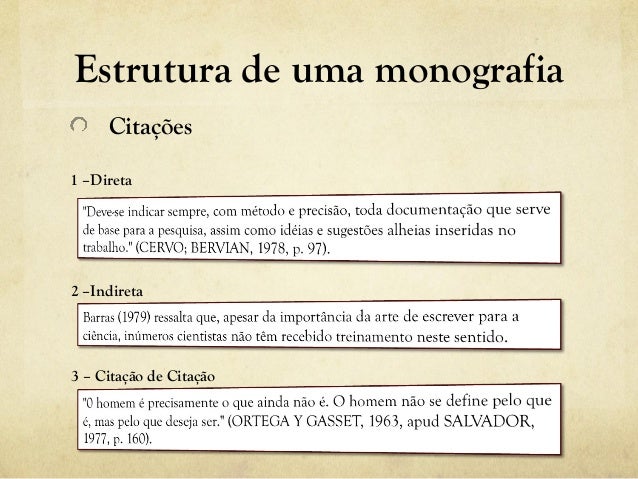 Citacao de monografia