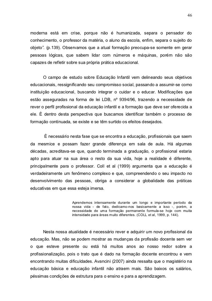 O que a ldb diz sobre a educação infantil O que a ldb diz sobre a educação infantil