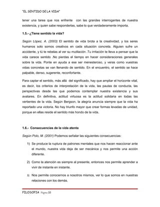 Monografia   El Sentido De La Vida