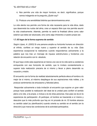 Monografia   El Sentido De La Vida