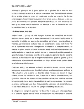 Monografia   El Sentido De La Vida
