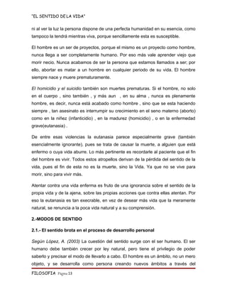 Monografia   El Sentido De La Vida
