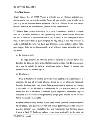 Monografia   El Sentido De La Vida