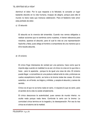 Monografia   El Sentido De La Vida