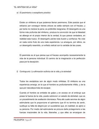 Monografia   El Sentido De La Vida