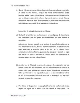 Monografia   El Sentido De La Vida