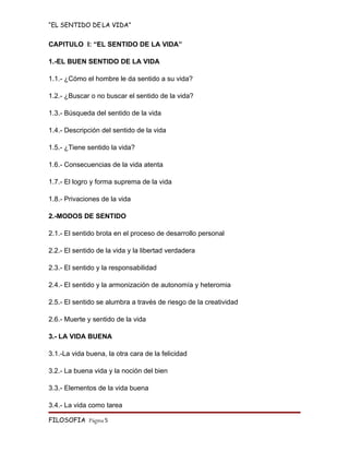 Monografia   El Sentido De La Vida