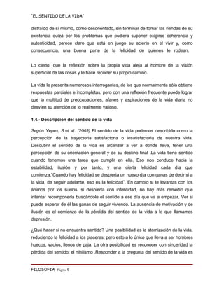 Monografia   El Sentido De La Vida
