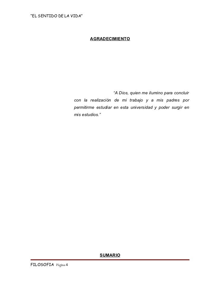 Agradecimiento para monografia