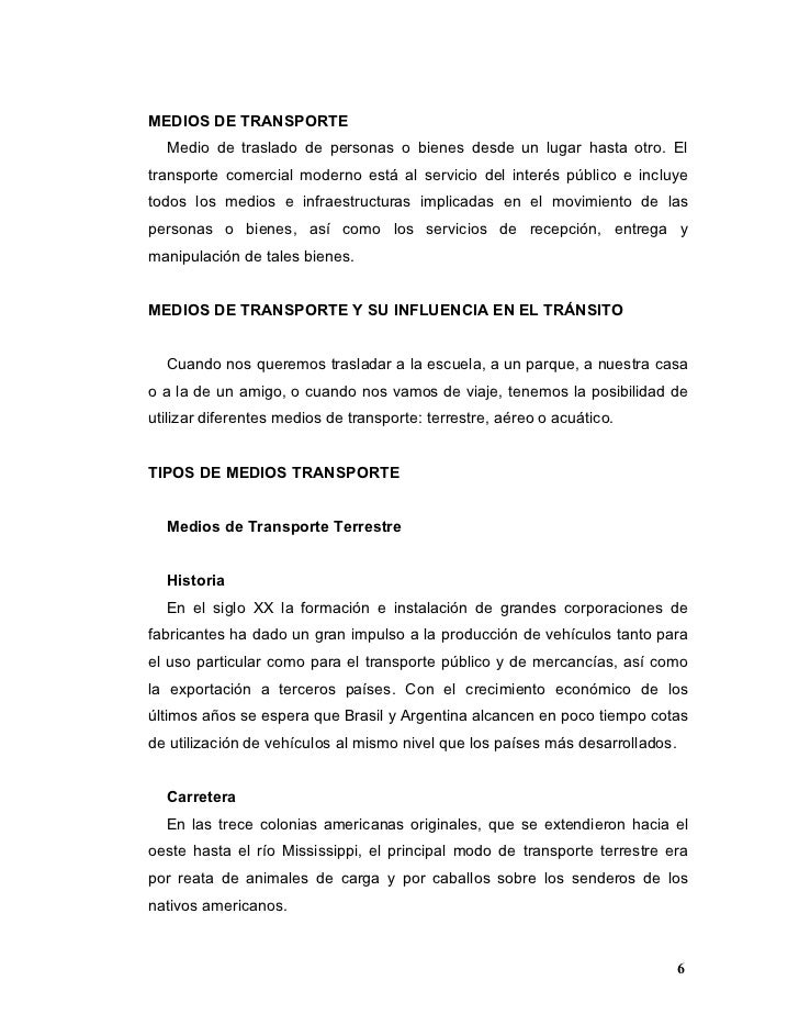 Monografia transporte