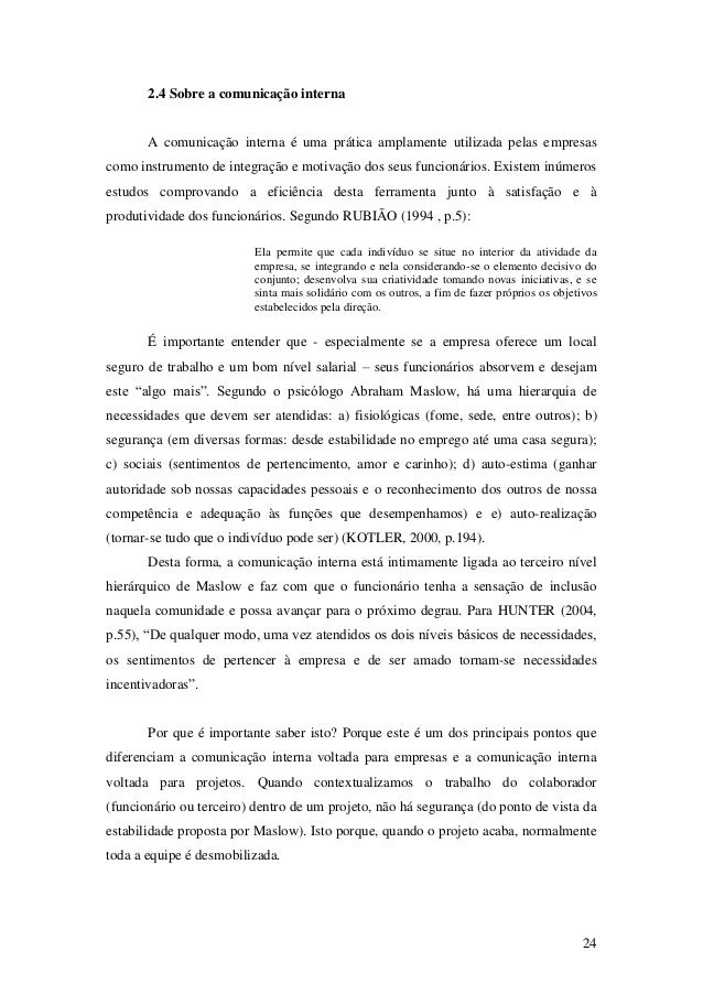 Monografia motivacao