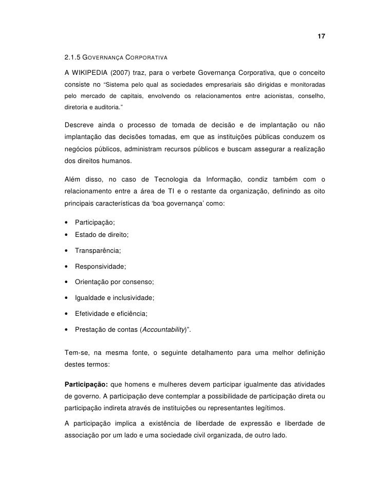 Governanca corporativa monografia