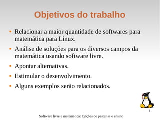 Software livre e matemática - slideshow - v. 2