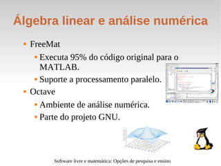 Software livre e matemática - slideshow - v. 2