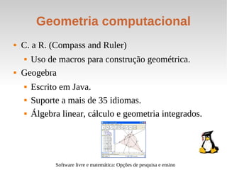 Software livre e matemática - slideshow - v. 2