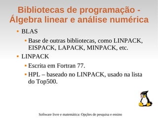Software livre e matemática - slideshow - v. 2