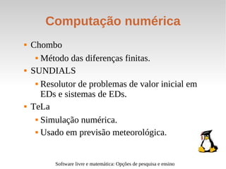 Software livre e matemática - slideshow - v. 2
