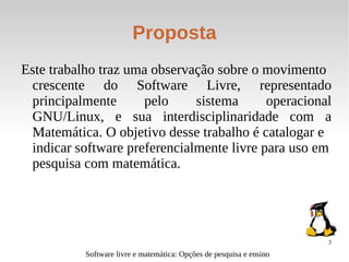 Software livre e matemática - slideshow - v. 2