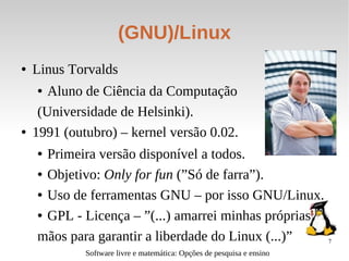 Software livre e matemática - slideshow - v. 2