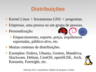 Software livre e matemática - slideshow - v. 2