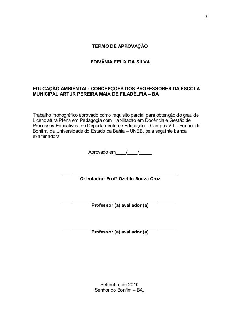Monografia pedagogia