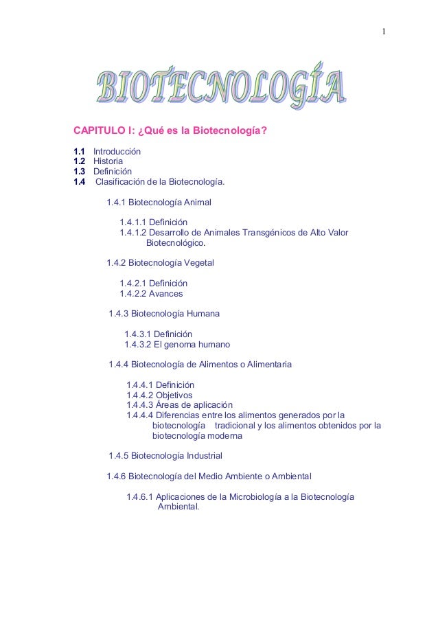 Monografia biotecnologia