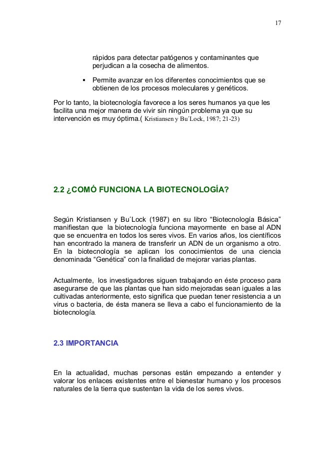 Monografia biotecnologia