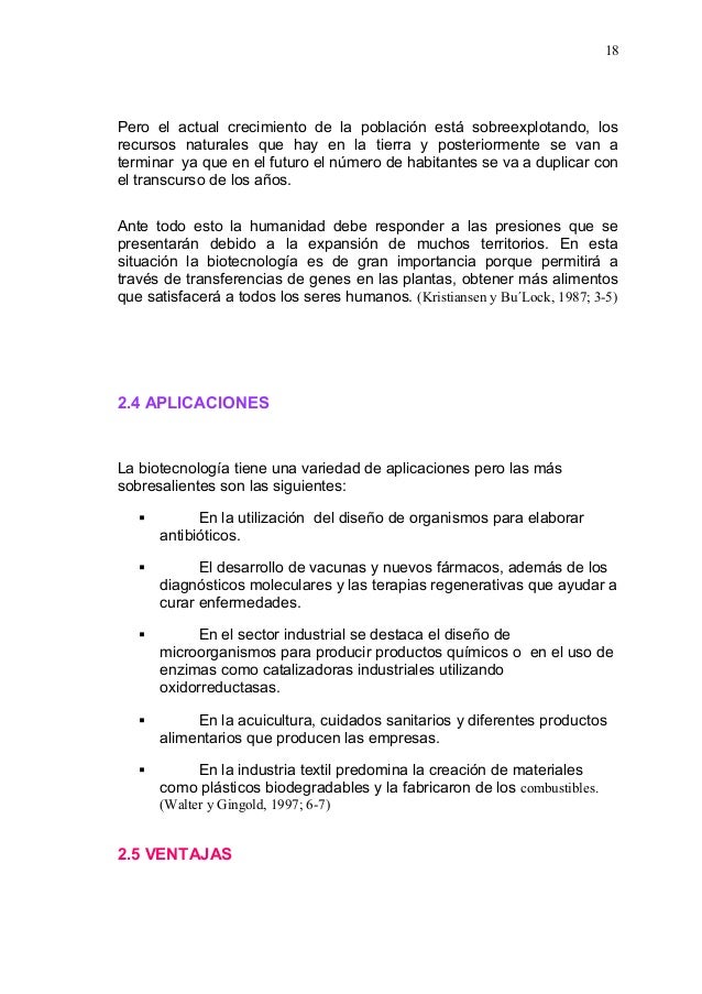 Monografia biotecnologia