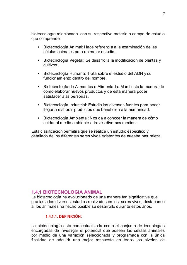 Monografia biotecnologia