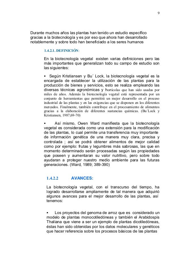 Monografia biotecnologia