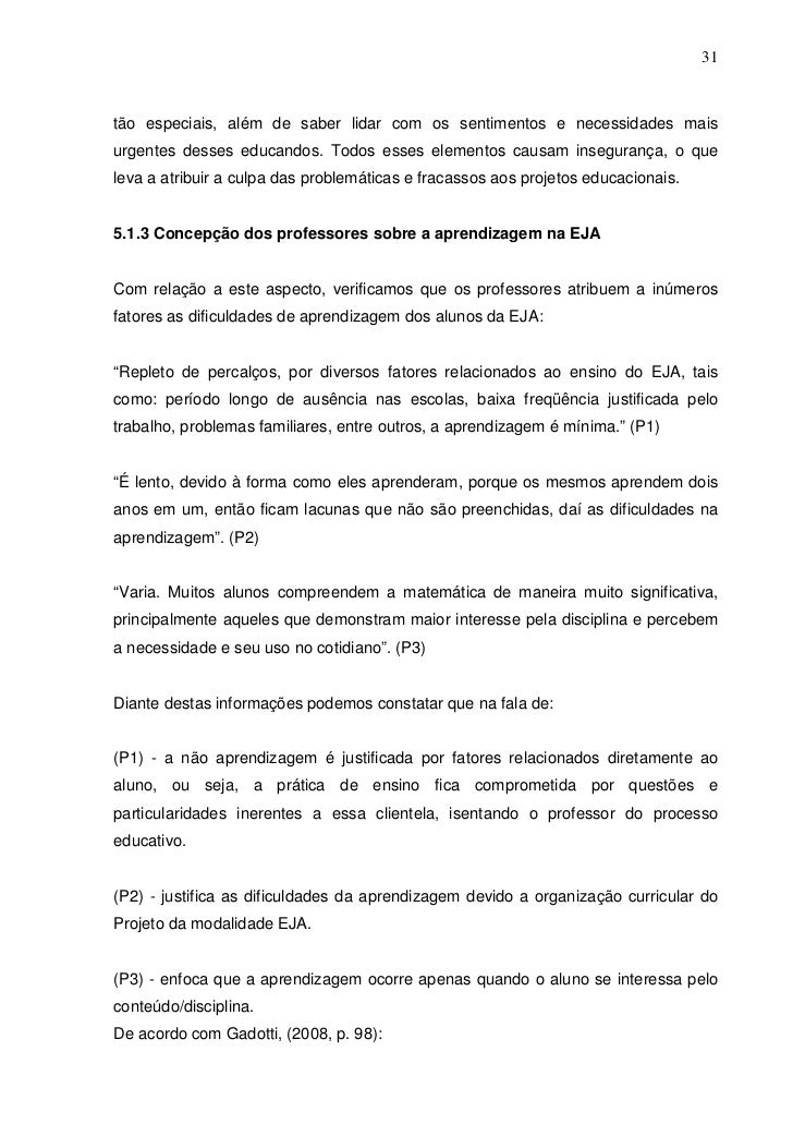 Monografias sobre eja
