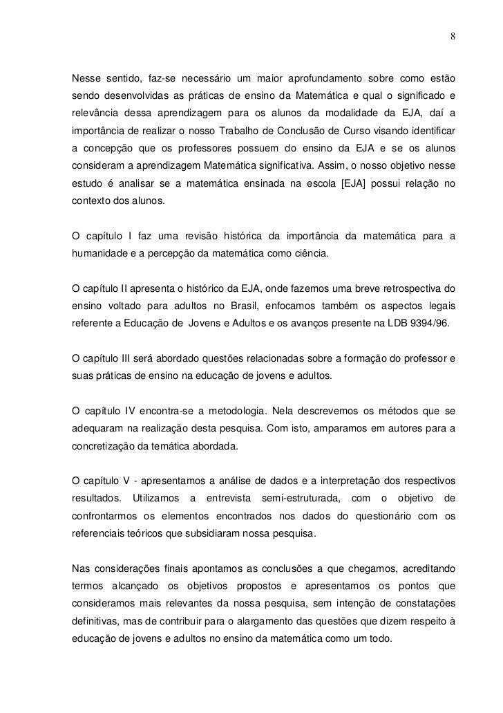 Monografias sobre eja