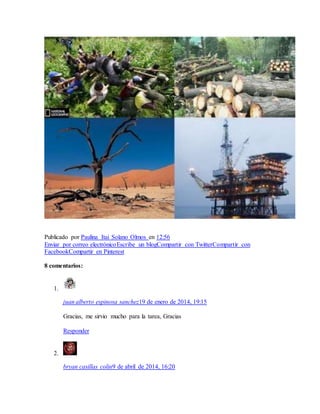 Publicado por Paulina Itai Solano Olmos en 12:56
Enviar por correo electrónicoEscribe un blogCompartir con TwitterCompartir con
FacebookCompartir en Pinterest
8 comentarios:
1.
juan alberto espinosa sanchez19 de enero de 2014, 19:15
Gracias, me sirvio mucho para la tarea, Gracias
Responder
2.
bryan casillas colin9 de abril de 2014, 16:20
 