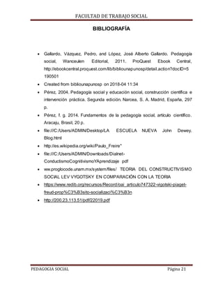 Monografia de la evolucion, corrientes y el objeto de la pedagogia ...