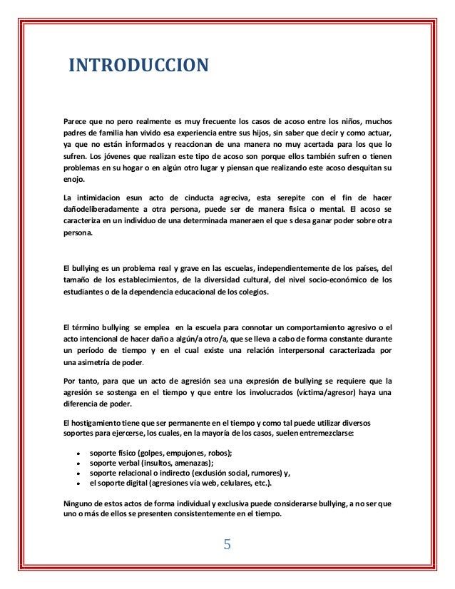Monografia del bullying del bullying