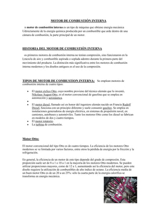 Motor de combustion interna