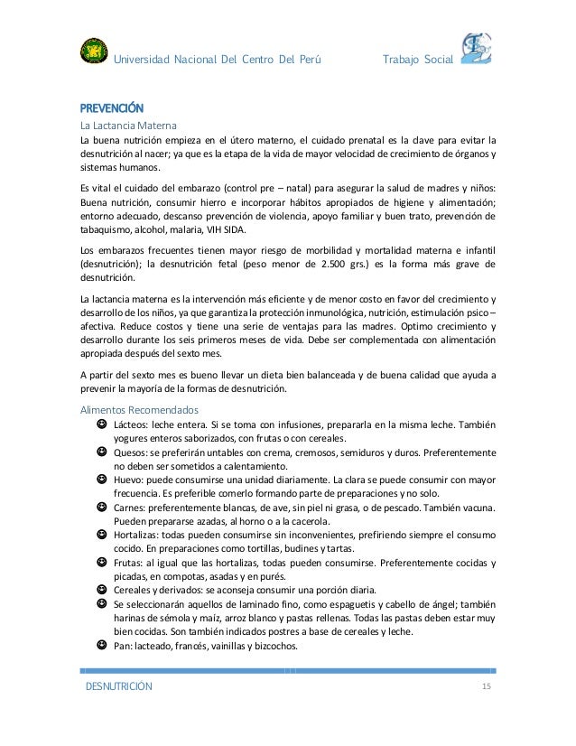 Monografia Desnutricion