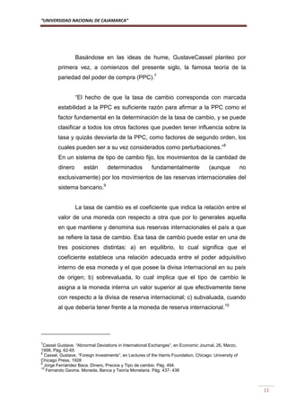 Monografia de tipo de cambio