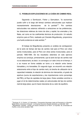 Monografia de tipo de cambio