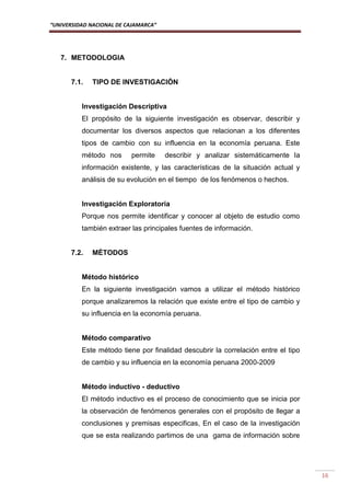 Monografia de tipo de cambio