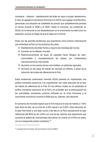 Monografia de tipo de cambio