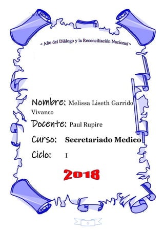 El Aborto
1
Nombre: Melissa Liseth Garrido
Vivanco
Docente: Paul Rupire
Curso: Secretariado Medico
Ciclo: I
 