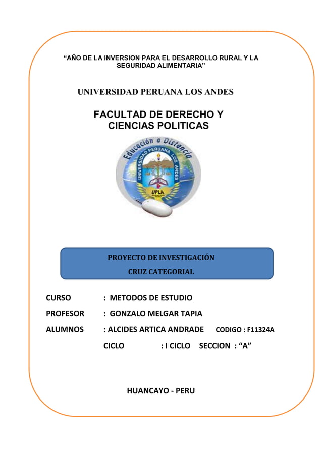 Monografia En Mapa Cruz Categorial