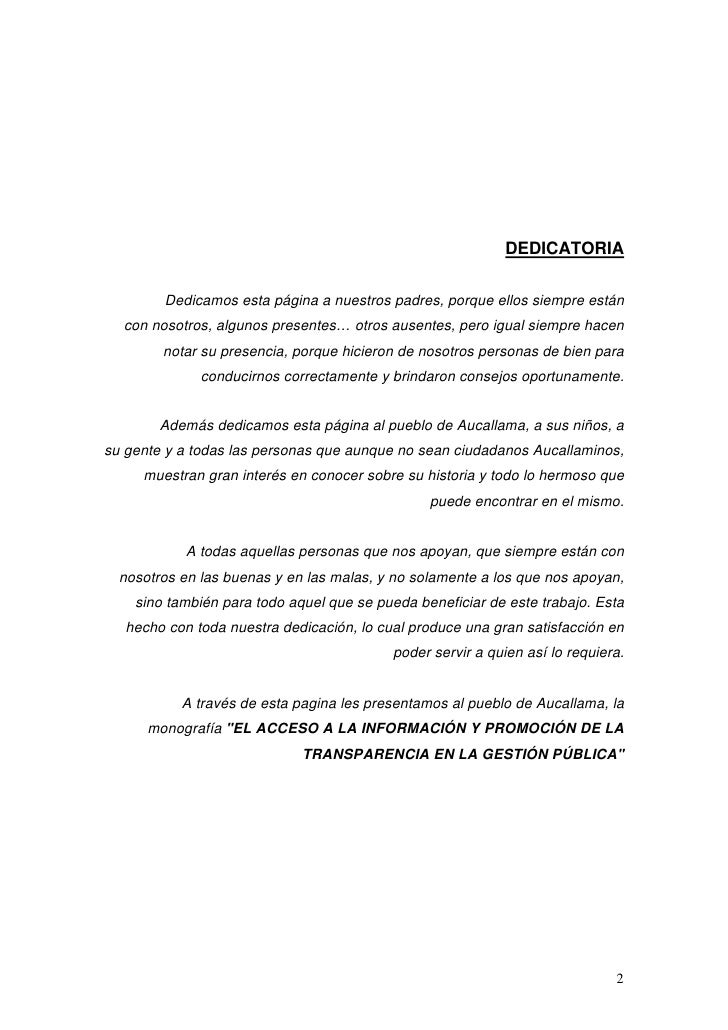 Agradecimiento para monografia