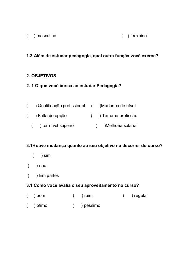 Monografia pedagogia