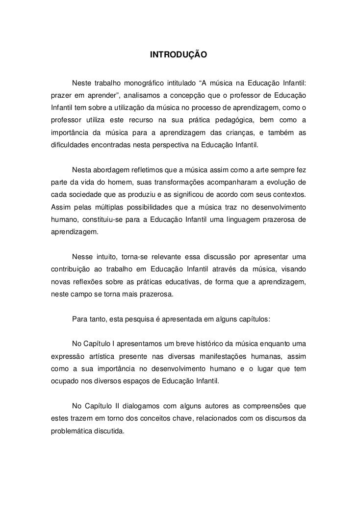 Monografia pedagogia