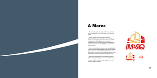 A Marca
Ao lado está a primeira proposta de marca, unindo
assim o logotipo que estava em estudo com o símbolo
criado.
Mas ao analisar essa união uma fraqueza foi
identificada. O logotipo que tinha sua personalidade
própria estava desproporcional em relação ao símbolo,
a tipografia não tinha chego á um peso gráfico
adequado e ao fazer a leitura encontrava dificuldades
na interpretação da palavra IMARQ, isso incomodava
muitas pessoas.
Depois desse problema fomos estudar uma tipografia
que se comunica adequadamente a proposta do símbolo,
procurando assim por famílias tipográficas com uma
menor altura, com um corpo bold pesado para que assim
pudesse ficar concisa e tornar-se o alicerce da “casa”.
Assim após muito procurar encontramos a família
Ackbar, feita pelo Designer Americano Anthony James
Paglia. Mas após unirmos os dois, notamos o quão frágil
tornou-se o símbolo, notamos que prejudicava a sua
leitura ao reduzir a marca.

70

IMARQ

IMARQ
71

 