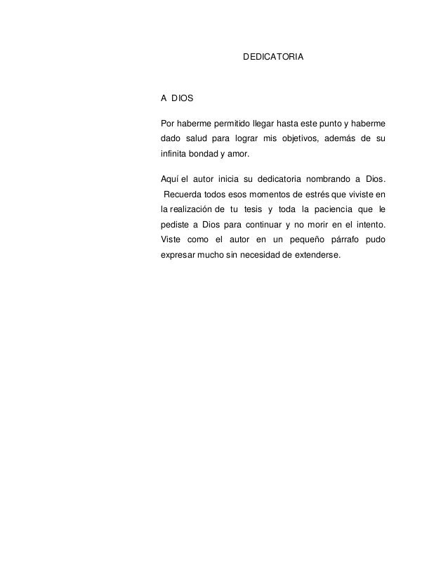 Dedicatoria monografia
